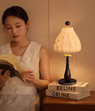 Load image into Gallery viewer, Table lamp suitable for bedroom room study fabric table lamp