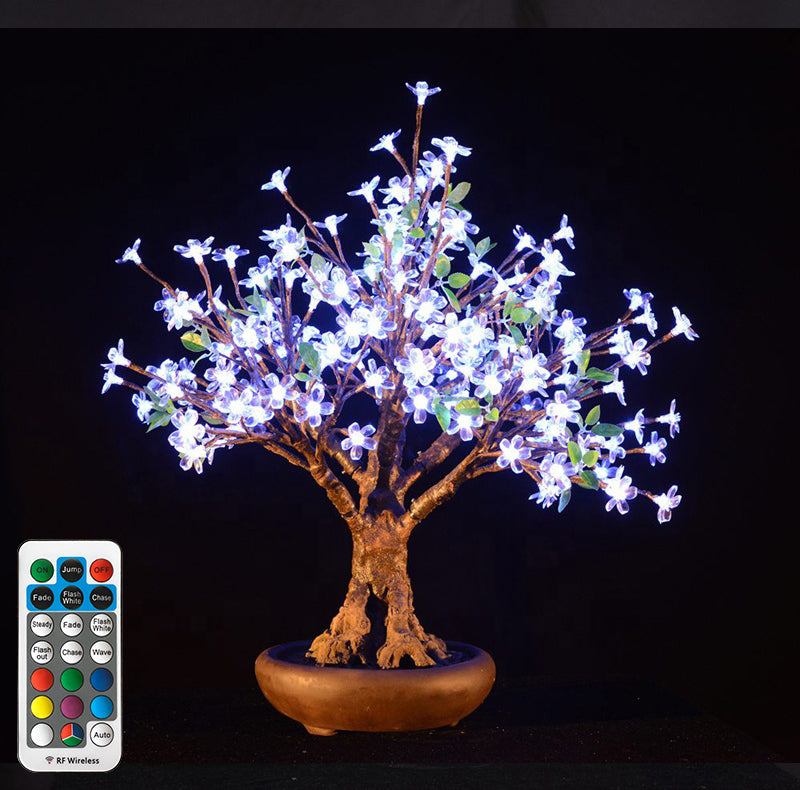 bonsai tree led RGB LED high simulation tree lights Cherry blossoms lights bonsai tree