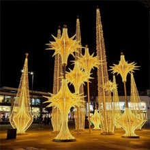 Load image into Gallery viewer, Large outdoor commercial decorative ball mall decoration LED 3D motif light Christmas decorative light