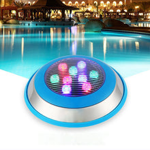 Load image into Gallery viewer, 12V 24V LED Pool Lights for Inground Pool Underwater Pool wall lamp Waterproof RGB Color Changing with Remote Controller