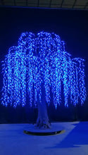 Load image into Gallery viewer, DMX512 smart controlled Multi color large outdoor LED willow tree lights 11ft (3.5m)
