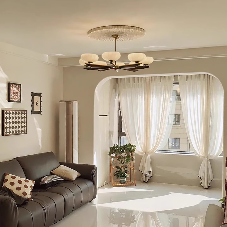 ثريا صدفية أنيقة لغرفة النوم وغرفة المعيشة وغرفة الطعام