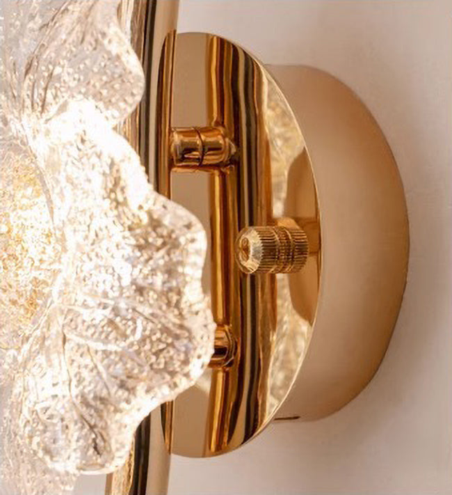 Glass wall lamp creative design flower lamp