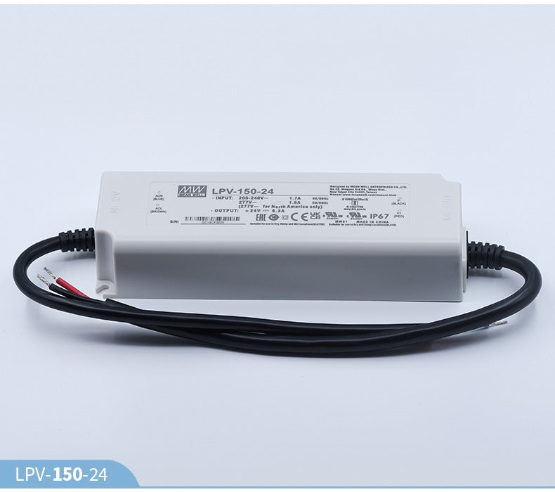 LPV-150-24 MEAN WELL waterproof switching power supply for outdoor lighting 150W 24V 6.3A LED driver power supply