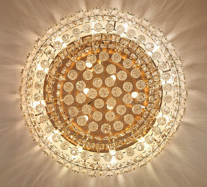 Light luxury crystal lamp living room ceiling light modern simple luxury dining room bedroom lighting