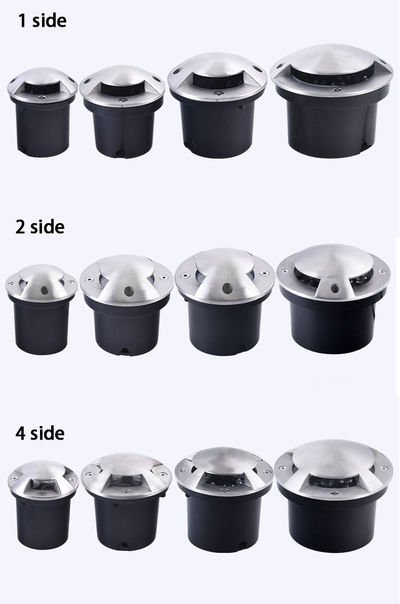 DC 12V/24V LED Underground Lamp Garden Path Floor Outdoor Buried Yard ground Lighting 2 side Landscape Light