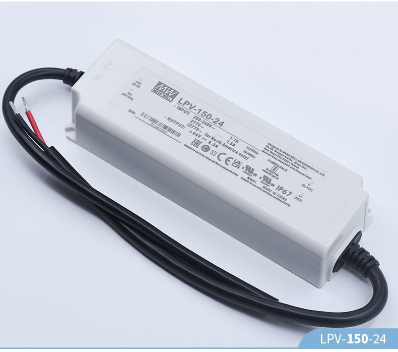 LPV-150-24 MEAN WELL waterproof switching power supply for outdoor lighting 150W 24V 6.3A LED driver power supply