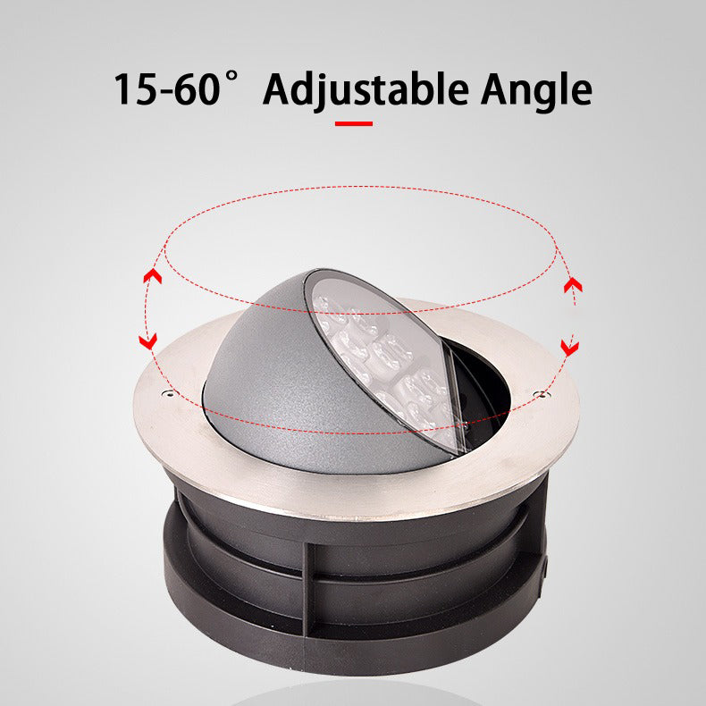 مصباح LED تحت الأرض بجهد 24 فولت و12 فولت، مصابيح مدفونة تحت الأرض، كشاف إضاءة مدمج لإضاءة المناظر الطبيعية أثناء القيادة 