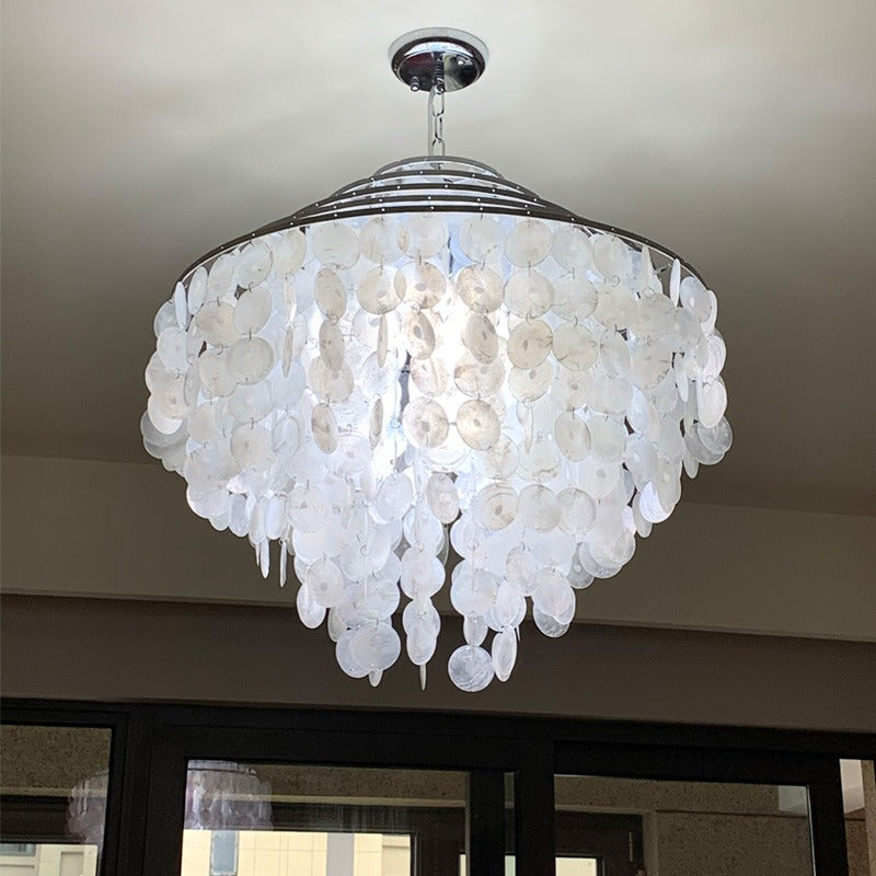 Elegant shell chandelier for bedroom living room and dining room