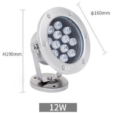 3W/6W/9W/12W/15W/18W/24W/36W Stainless steel LED Underwater Light IP68
