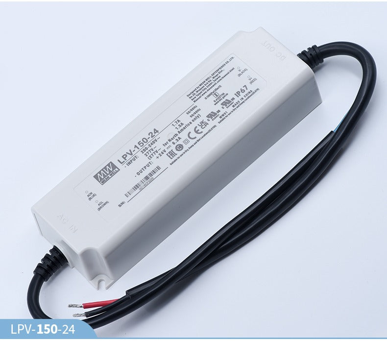 LPV-150-24 MEAN WELL waterproof switching power supply for outdoor lighting 150W 24V 6.3A LED driver power supply