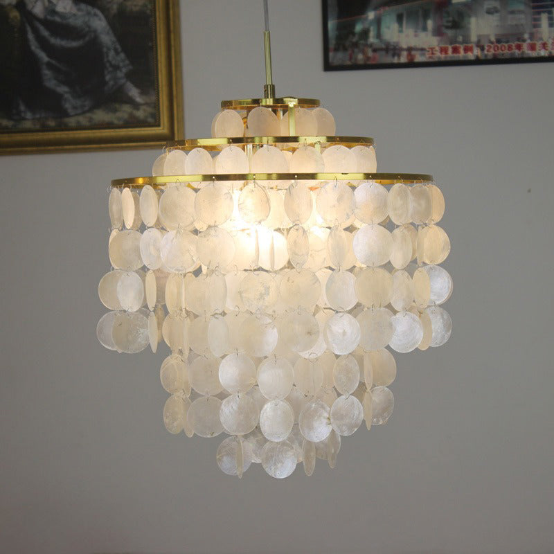 Elegant shell chandelier for bedroom living room and dining room