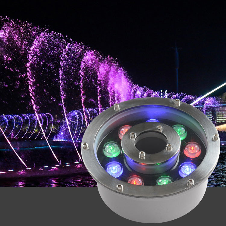 IP68 Ring LED Underwater Fountain Light – Green tree lights