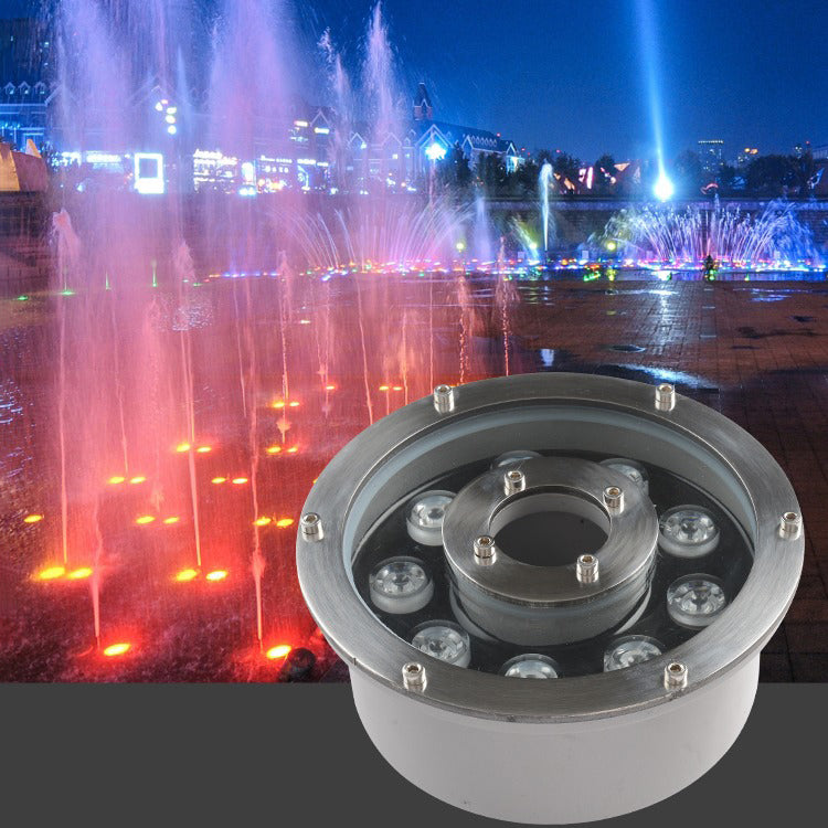 Landscape Ring LED Stainless Steel Underwater Fountain Light IP68