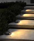 Luci LED da terra, luci interrate, luci da incasso rotonde per sentieri, vialetti e gradini