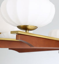 Load image into Gallery viewer, Hall Light Bedroom Light LED 8-Light Glass Chandelier Gold
