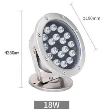 3W/6W/9W/12W/15W/18W/24W/36W Stainless steel LED Underwater Light IP68