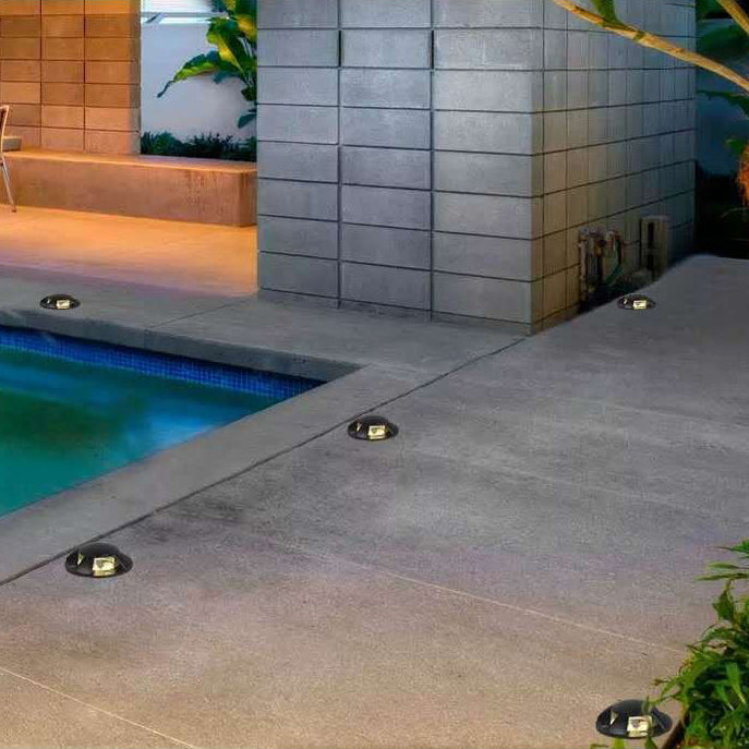 DC 12V/24V LED In Ground Lights Outdoor Landscape Lights IP67 Waterproof Round Well Lights for Driveway Garden Lights