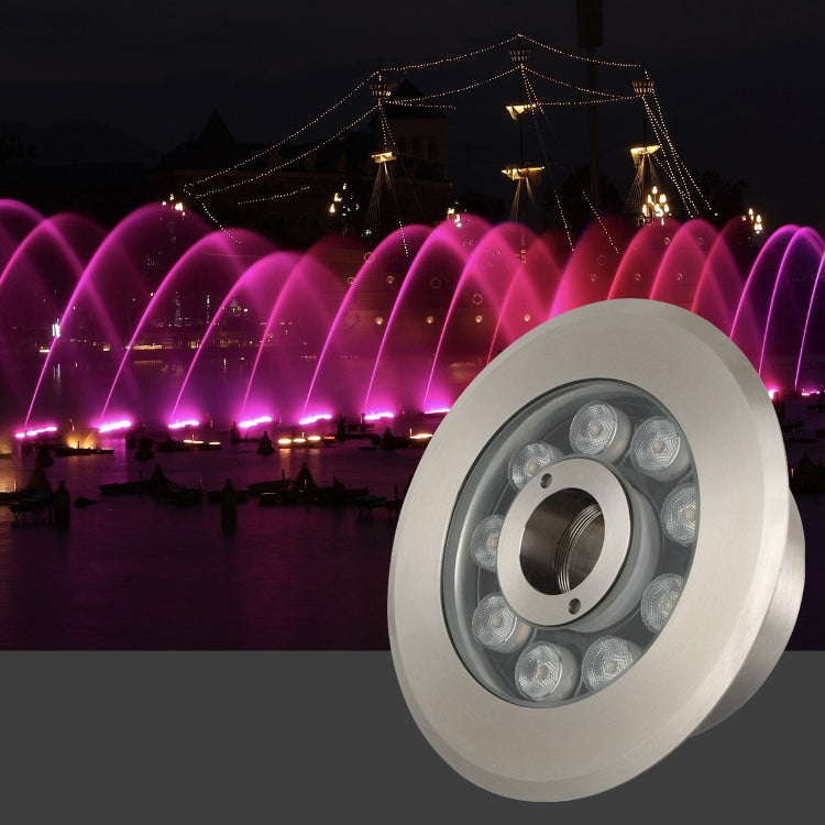ضوء نافورة LED مصنوع من الفولاذ المقاوم للصدأ تحت الماء