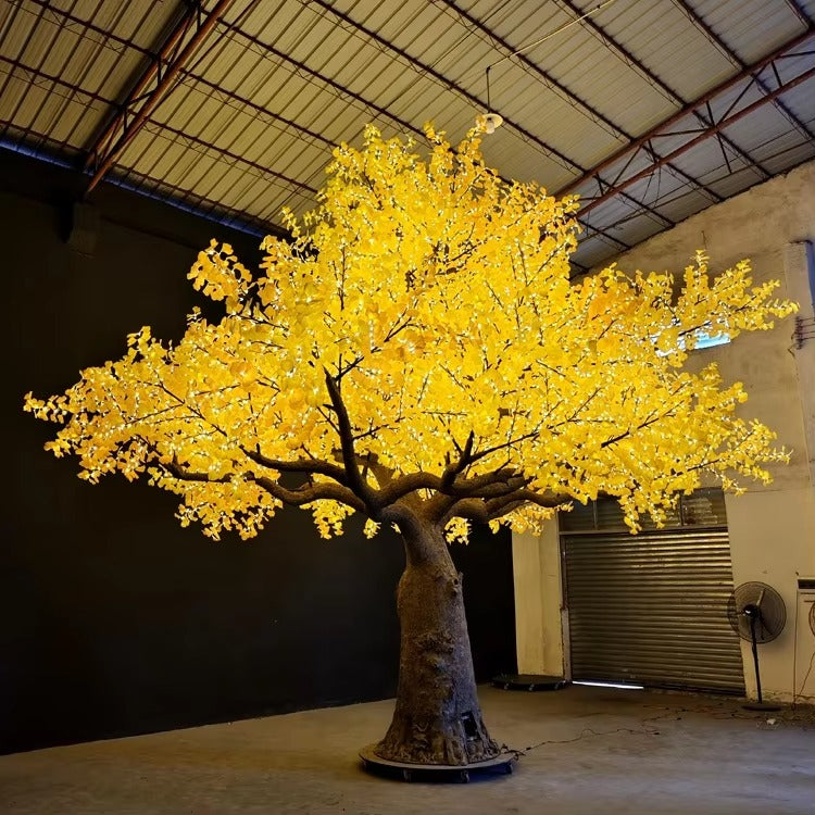 LED super high simulation ginkgo tree light,Height: 6m(20ft)