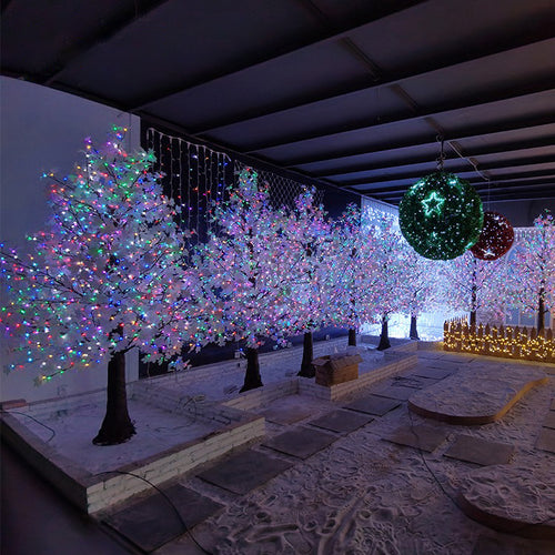 RGBW LED high simulation ginkgo tree light 3m for commercial and outdoor decoration
