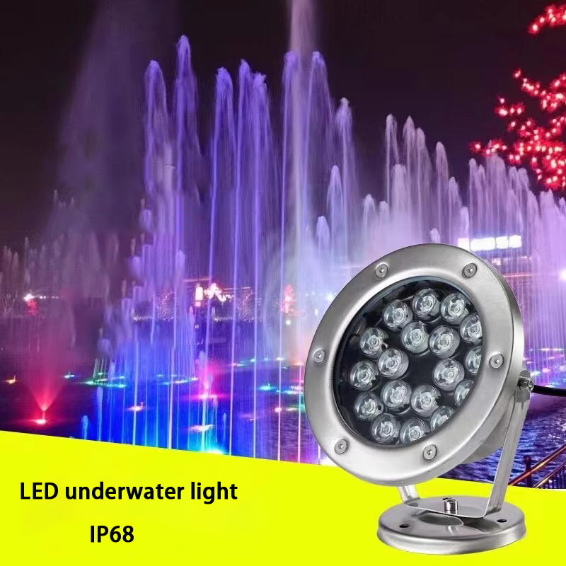3W/6W/9W/12W/15W/18W/24W/36W Stainless steel LED Underwater Light IP68