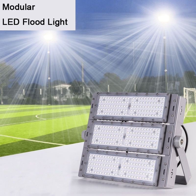 100W Modular LED Sports Flood Light for Outdoor Courts and Parking Lots