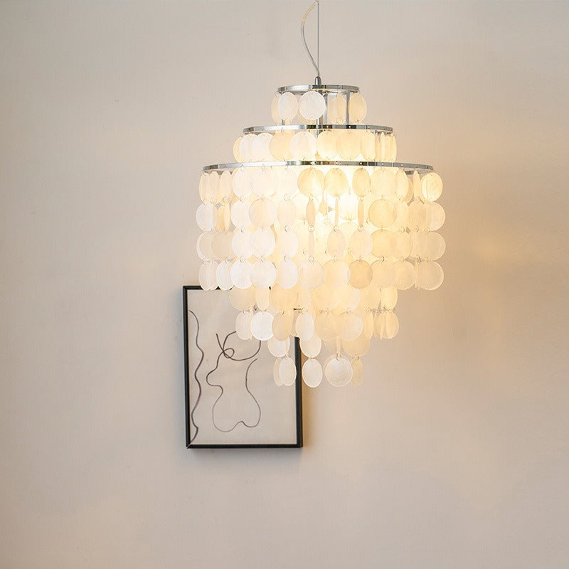 Elegant shell chandelier for bedroom living room and dining room