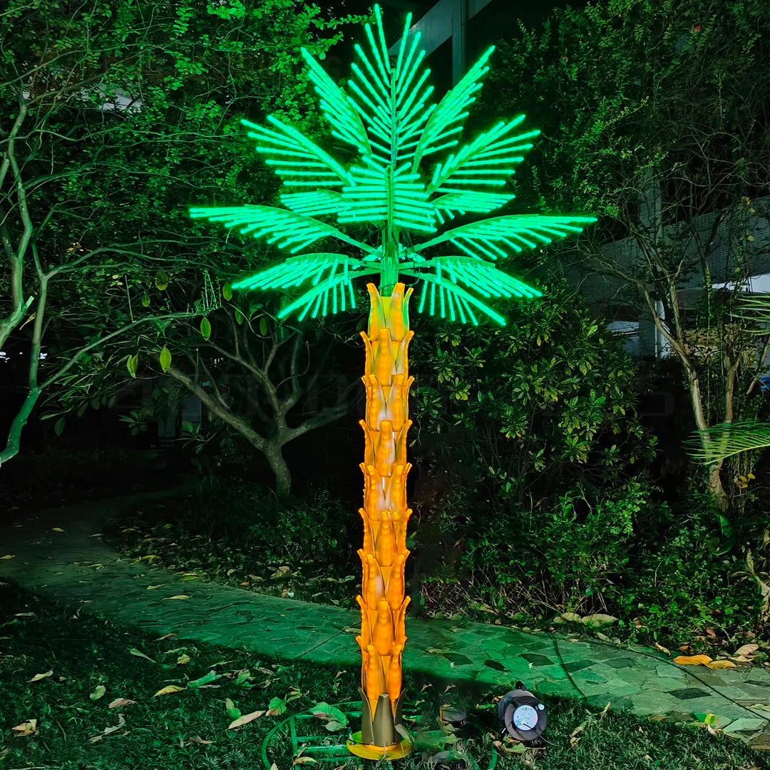 palm tree lamp with coconut lights Outdoor LED Palm Tree Light 3m