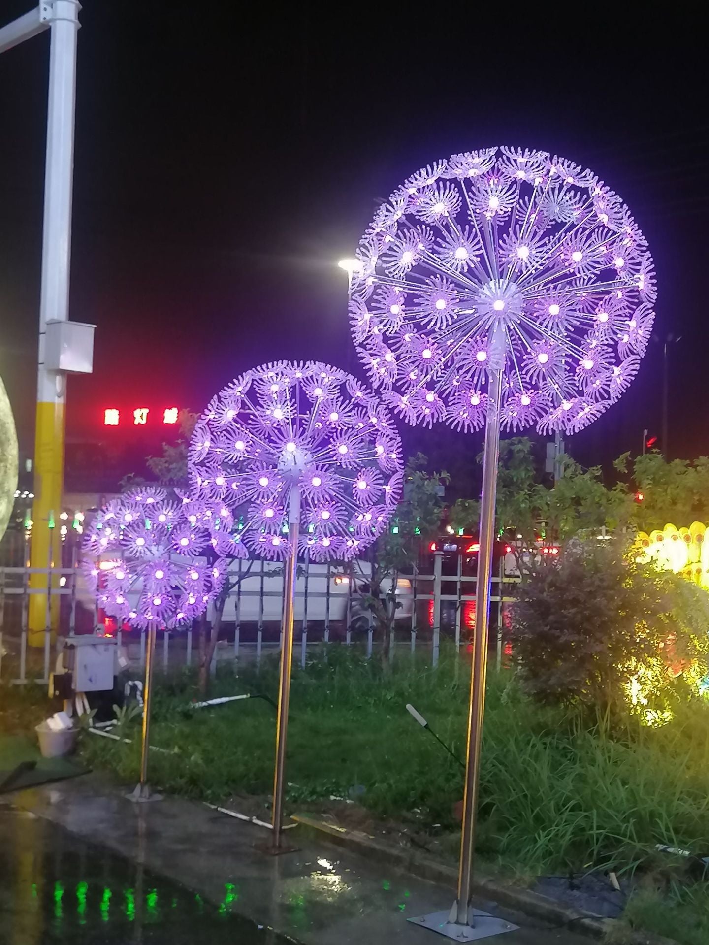 LED dandelion lights High:2m(6.5ft)