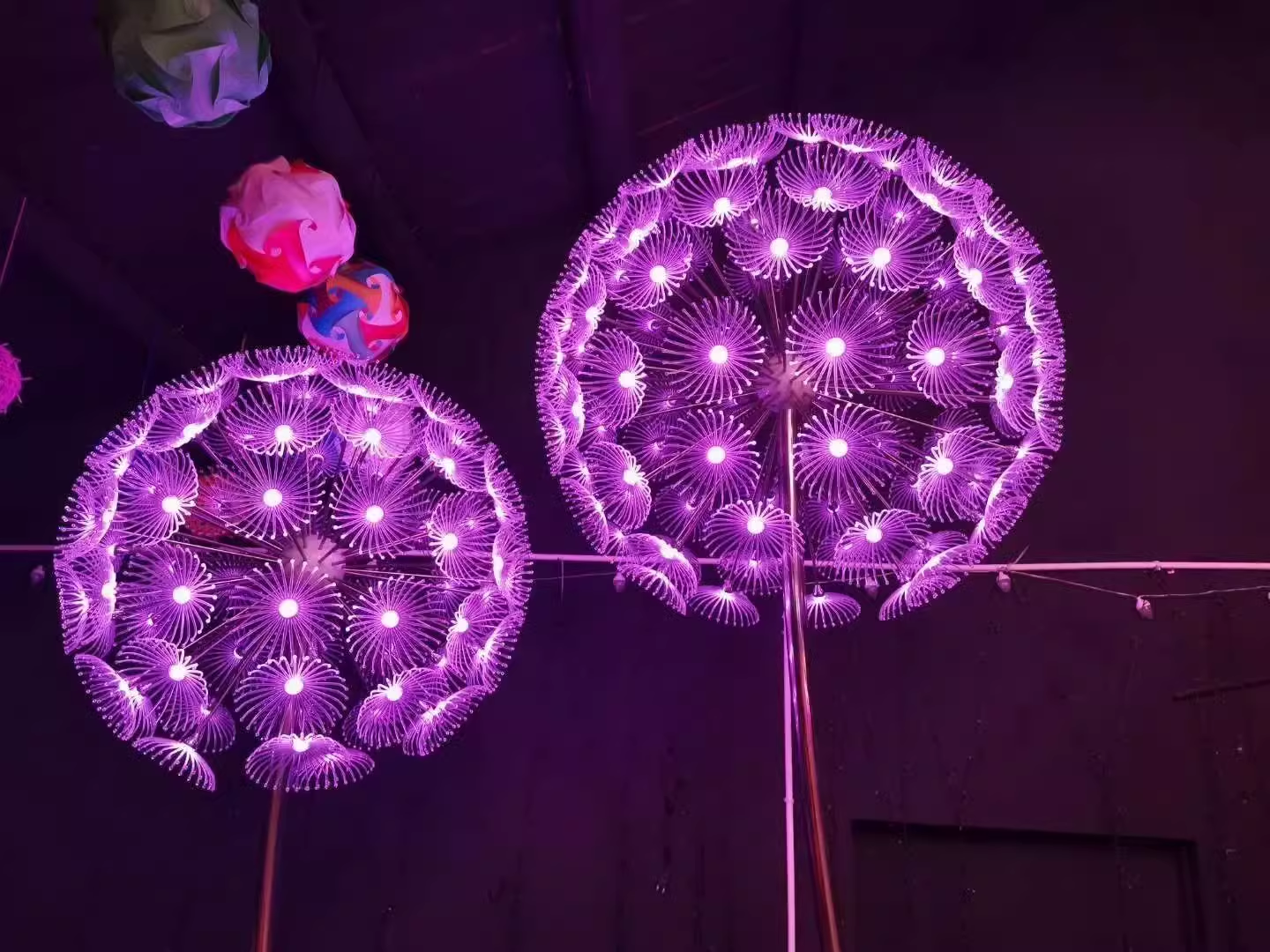 LED dandelion lamp outdoor waterproof IP65 optical fiber lamp garden decorative lamp High:3m(9.84ft)