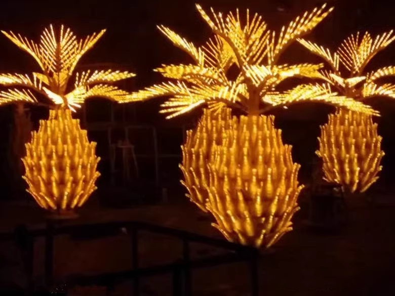 LED simulation Pineapple lights coconut tree Height:2m(6.5ft)