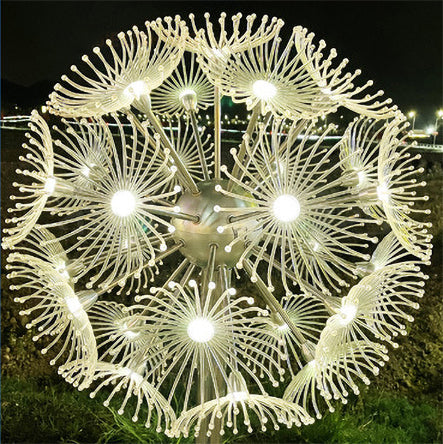 LED dandelion lamp outdoor waterproof IP65 optical fiber lamp garden decorative lamp High:3m(9.84ft)