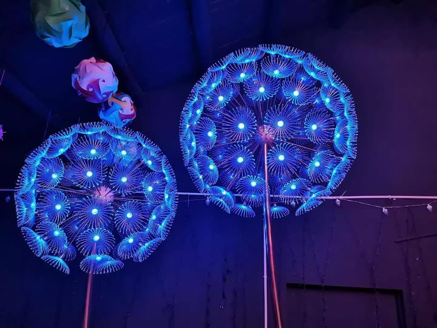 LED dandelion lamp outdoor waterproof IP65 optical fiber lamp garden decorative lamp High:3m(9.84ft)