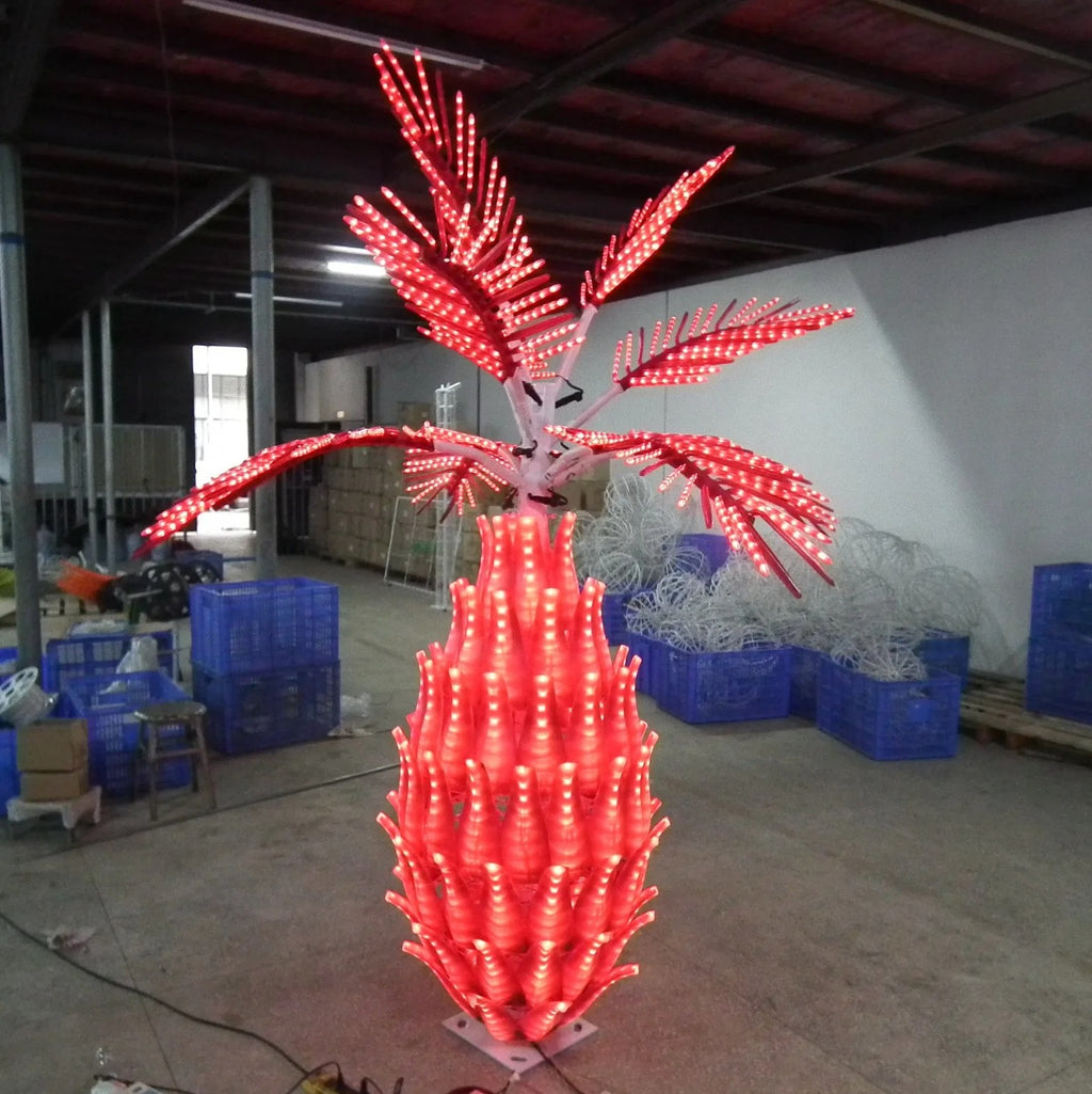 LED simulation Pineapple lights coconut tree Height:2m(6.5ft)