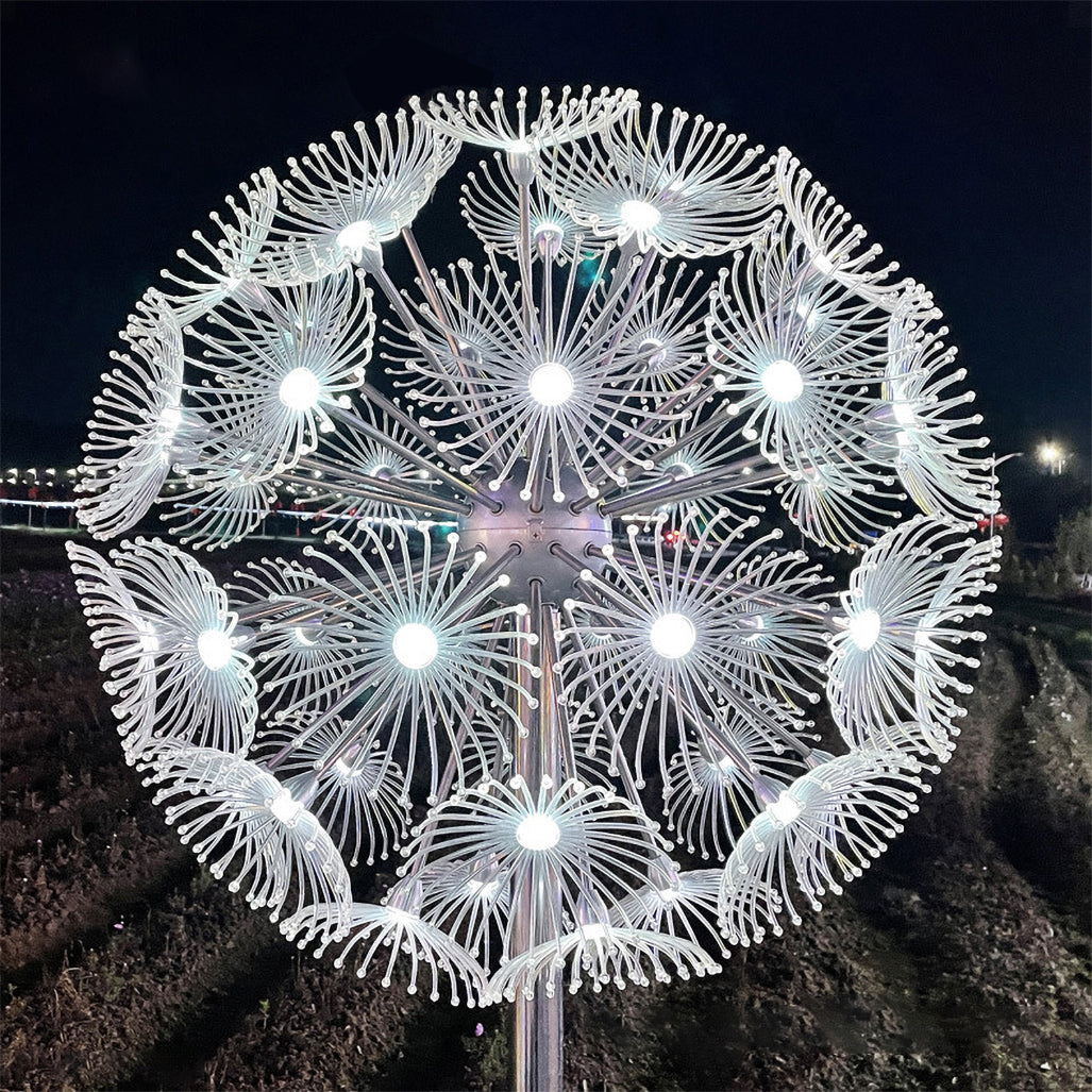 LED dandelion lamp outdoor waterproof IP65 optical fiber lamp garden d ...