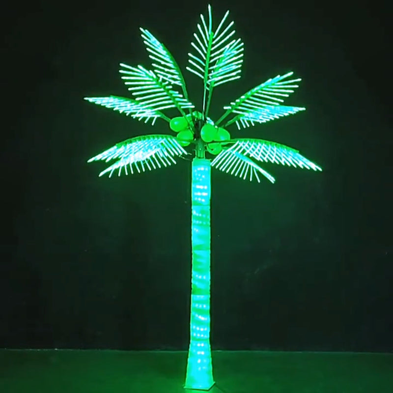 Multi-color LED palm tree lights
