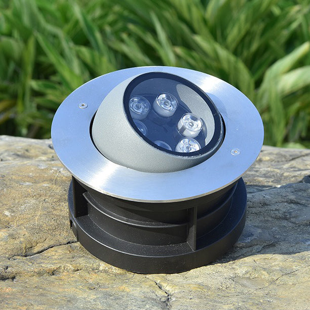 مصباح LED تحت الأرض بجهد 24 فولت و12 فولت، مصابيح مدفونة تحت الأرض، كشاف إضاءة مدمج لإضاءة المناظر الطبيعية أثناء القيادة 