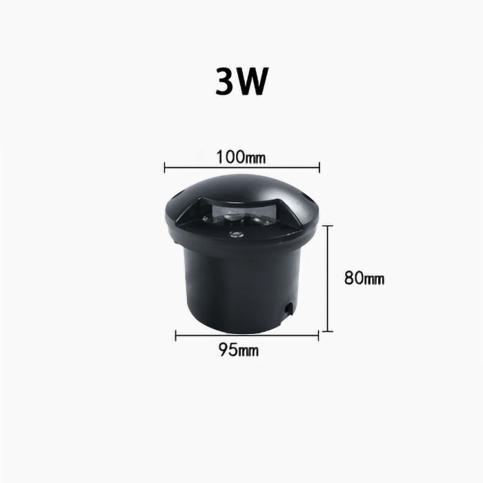 DC 12V/24V LED In Ground Lights Outdoor Landscape Lights IP67 Waterproof Round Well Lights for Driveway Garden Lights