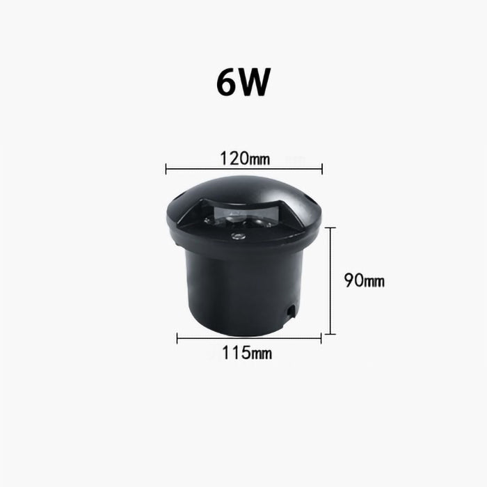 DC 12V/24V LED In Ground Lights Outdoor Landscape Lights IP67 Waterproof Round Well Lights for Driveway Garden Lights