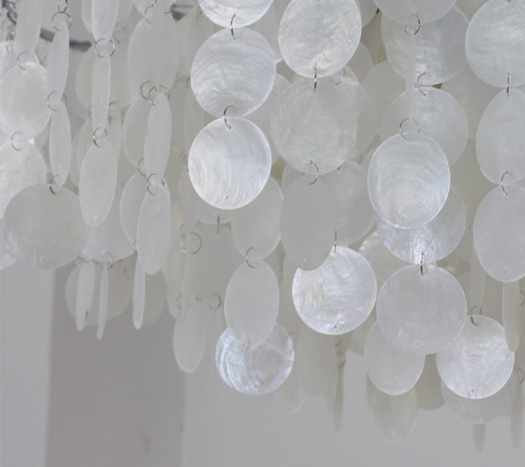Elegant shell chandelier for bedroom living room and dining room