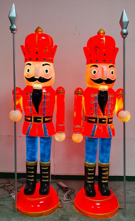 Customized Products 6.7ft Nutcrackers LED 3D motif light Christmas decorative