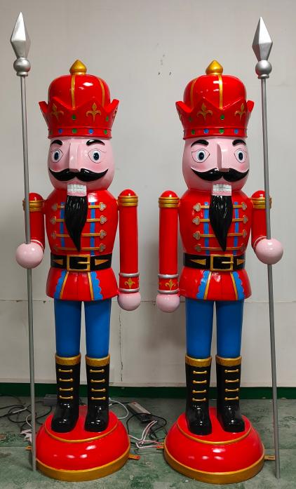Customized Products 6.7ft Nutcrackers LED 3D motif light Christmas decorative
