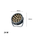 24W high brightness LED spotlight option for outdoor use