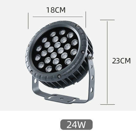 AC 85-265V LED round floodlight spotlight outdoor waterproof landscape lighting