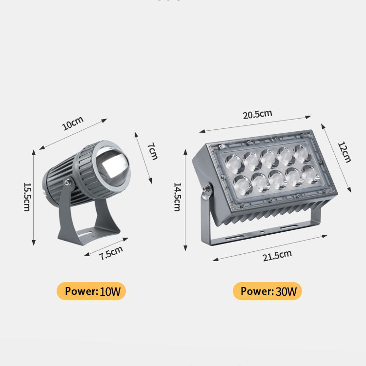 LED spotlight outdoor 30W searchlight long-distance illumination
