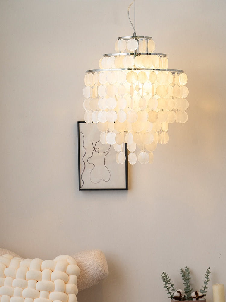 Elegant shell chandelier for bedroom living room and dining room