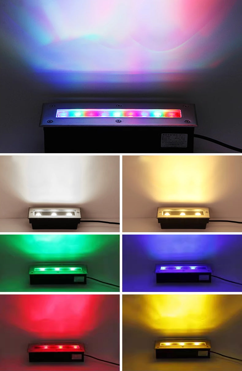 DC24V Outdoor Buried Lights Underground Recessed Landscape Lights Long Strip Light