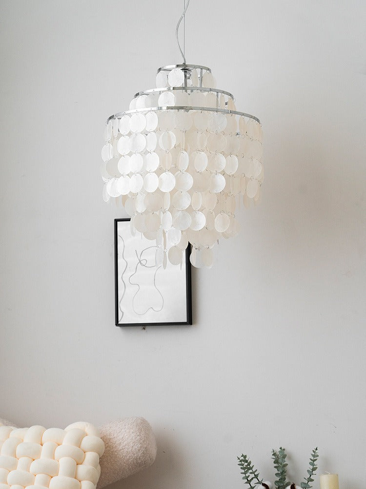 Elegant shell chandelier for bedroom living room and dining room