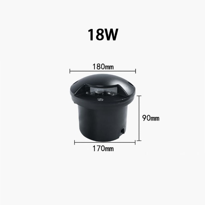 DC 12V/24V LED In Ground Lights Outdoor Landscape Lights IP67 Waterproof Round Well Lights for Driveway Garden Lights